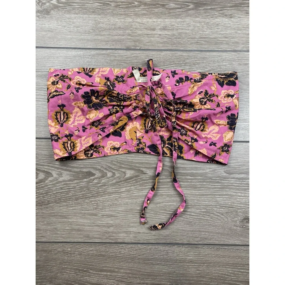 Free People Intimately Summer of Love‎ Convertible Bandeau Top Pink One Size